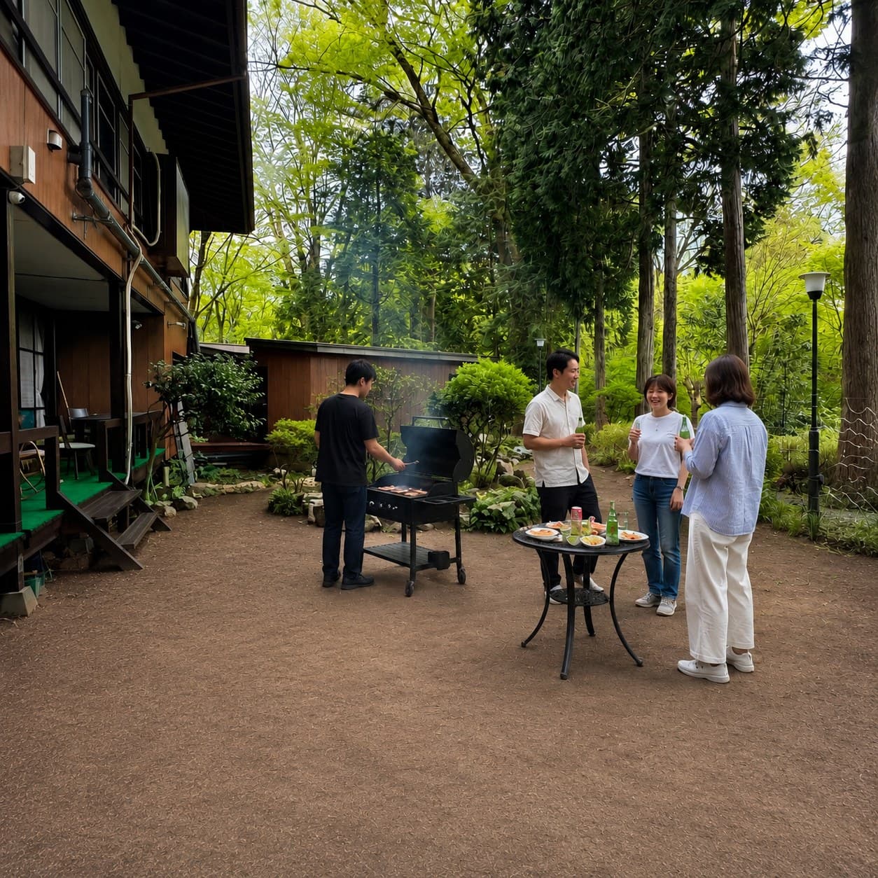 夏の庭BBQ