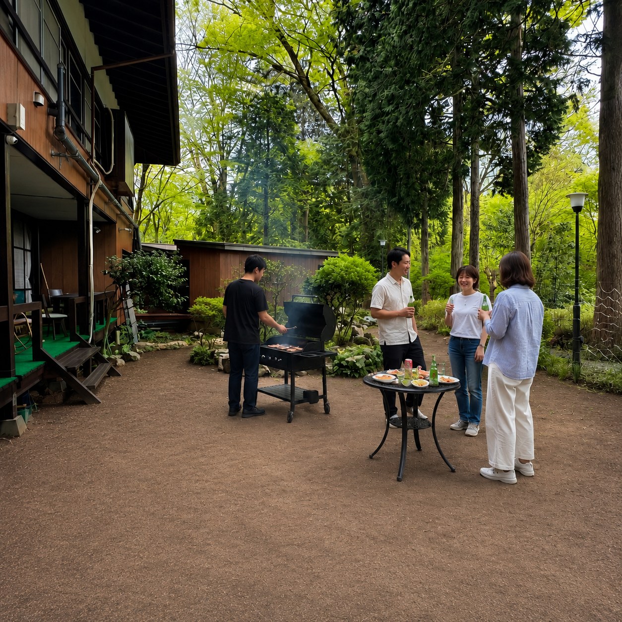 夏の庭BBQ